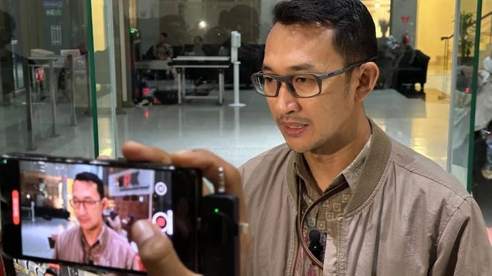 Juru Bicara Komisi Pemberantasan Korupsi Budi Prasetyo memberikan keterangan di Gedung Merah Putih KPK, Jakarta, Jumat 31 Oktober 2025. ANTARA/Rio Feisal