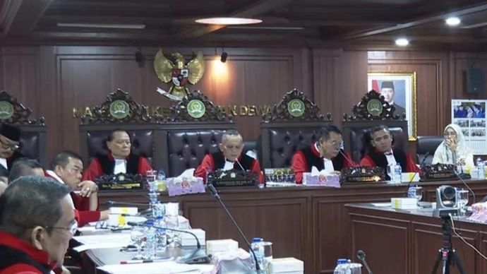 Ketua MKD DPR RI Nazaruddin Dek Gam memimpin sidang pemeriksaan saksi di kompleks parlemen, Jakarta, Senin 3 November 2025. (ANTARA/HO-DPR)