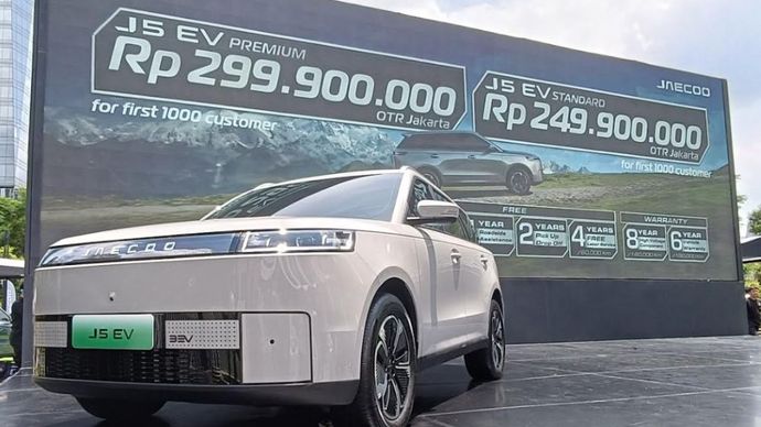 SUV Listrik Dibanderol Mulai Rp249 Juta, JAECOO J5 EV Siap Jadi Penantang Baru di Indonesia