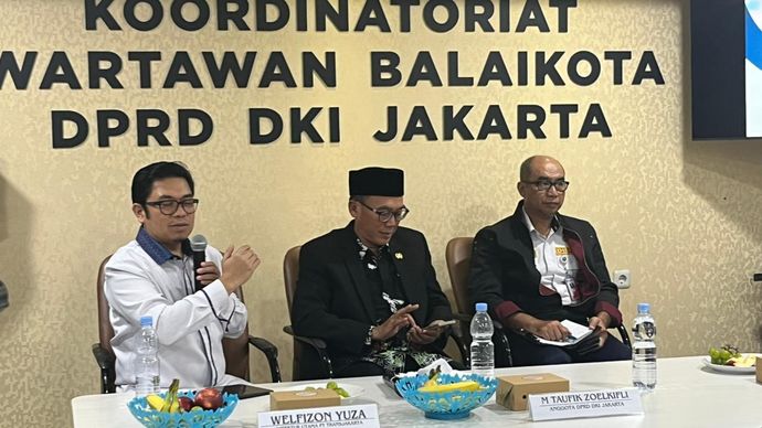 Acara Balkoters Talk di Balai Kota  DKI Jakarta, Selasa.