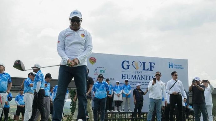 Human Initiative menyelenggarakan turnamen Golf for Humanity di Sentul Highlands.
