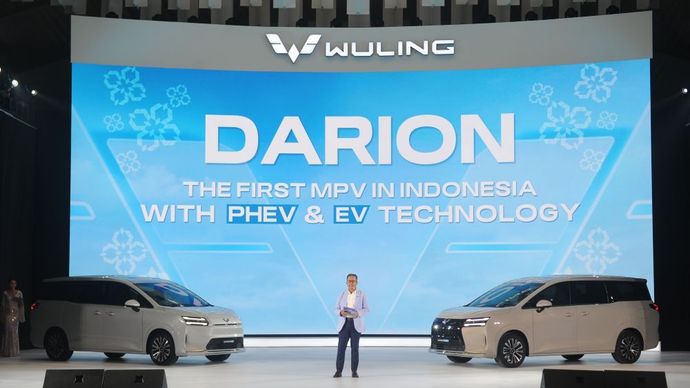 Wuling Darion resmi diluncurkan pada Rabu (5/11/2025), di Spike Airdome, PIK 2, Kabupaten Tangerang, Banten. (Foto: Istimewa/Adiantoro/NTV) 