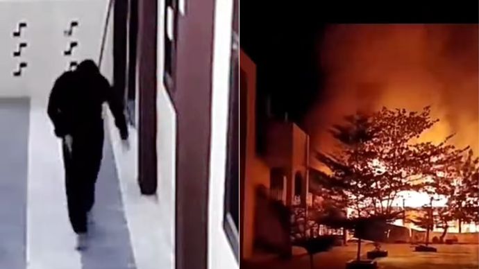 Santri Bakar Pesantren di Aceh