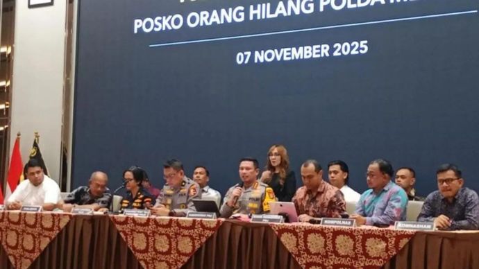 Pengungkapan identifikasi dua kerangka manusia di Gedung ACC Kwitang, Jakarta Pusat di RS Polri Kramat Jati, Jakarta Timur, Jumat 7 November 2025. ANTARA/Siti Nurhaliza