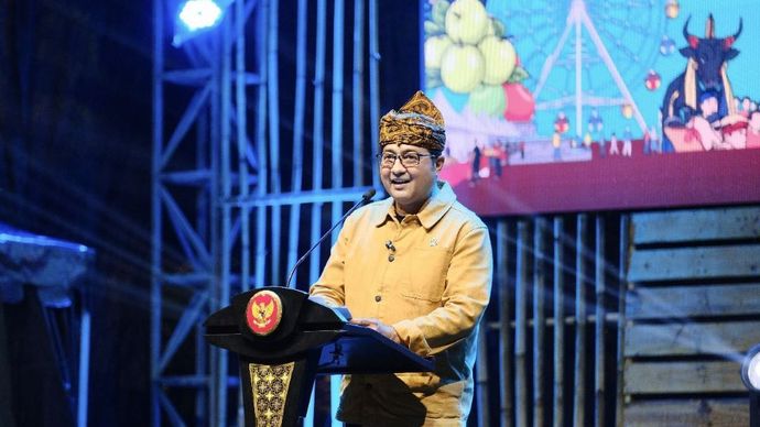 Menteri Ekonomi Kreatif/Kepala Badan Ekonomi Kreatif (Ekraf), Teuku Riefky Harsya menghadiri Indonesia Creative Cities Festival (ICCF) 2025 di Kota Batu, Jawa Timur/ist