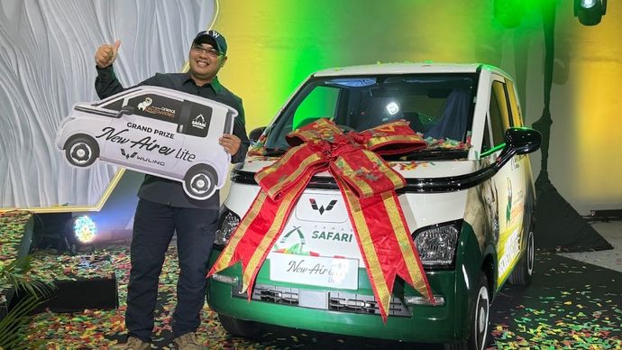 Taman Safari Indonesia umumkan pemenang utama IAPVC 2025 berhadiah Wuling New Air ev Lite. (Foto: Istimewa) 