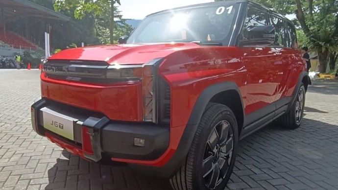 SUV listrik off-road Chery J6T resmi diluncurkan. (Foto: Adiantoro/NTV)