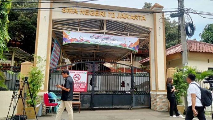 Suasana di SMAN 72 Jakarta di Kelurahan Kelapa Gading Barat, Kecamatan Kelapa Gading, Jakarta Utara pada Senin, 10 November 2025. ANTARA/Mario Sofia Nasution.