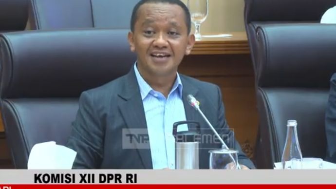 Menteri ESDM Bahlil Lahadalia. 