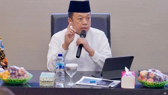 Menteri Agraria dan Tata Ruang/Kepala Badan Pertanahan Nasional (ATR/BPN) Nusron Wahid. ANTARA/HO-Biro Hubungan Masyarakat dan Protokol Kementerian Agraria dan Tata Ruang/ Badan Pertanahan Nasional.