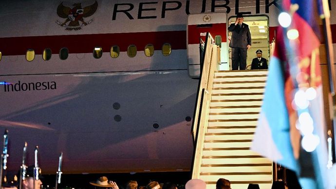 Prabowo Bertolak Kembali ke Tanah Air Usai Kunjungan Kenegaraan di Australia