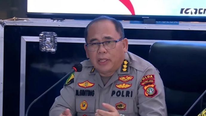 Kabiddokkes Polda Metro Jaya Kombes Pol dr. Martinus Ginting saat konferensi pers di Jakarta, Selasa, 11 November 2025. ANTARA/HO-Humas Polda Metro Jaya