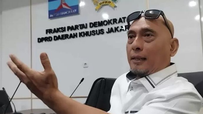 Sekretaris Fraksi Partai Demokrat DPRD Jakarta, Lazarus Simon Ishak. 