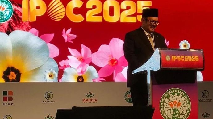 Menteri Perencanaan Pembangunan Nasional (PPN)/Kepala Badan Perencanaan Pembangunan Nasional (Bappenas) Rachmat Pambudy memberi sambutan pada pembukaan 21st Indonesian Palm Oil Conference (IPOC) dan 2026 Price Outlook, di Nusa Dua, Bali, Kamis 13 November 2025. ANTARA/Subagyo