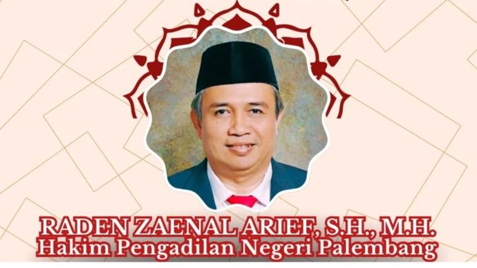 Hakim Pengadilan Negeri (PN) Palembang, Sumatera Selatan, Zaenal Arief. 