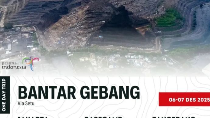 Media sosial dihebohkan dengan beredarnya open trip ke Gunung Bantargebang  