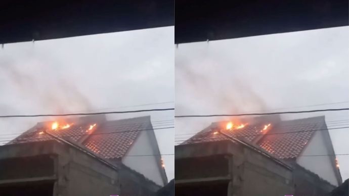 Rumah di Brebes Terbakar