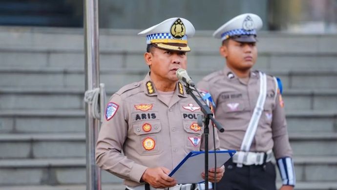 Kabag Ops Korlantas Polri Kombes Pol. Aries Syahbudi.  ANTARA/HO-Korlantas Polri.