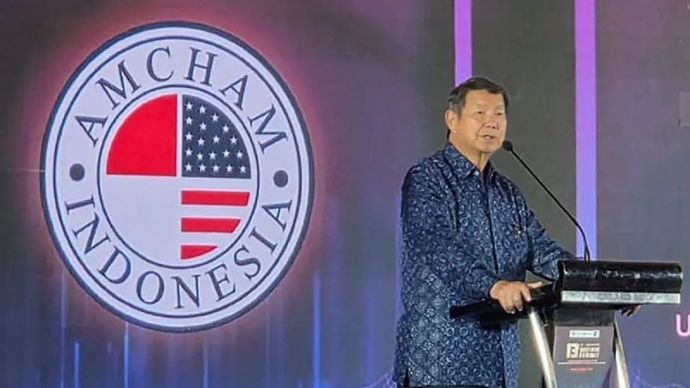 Utusan Khusus Presiden untuk Iklim dan Energi Hashim Djojohadikusumo dalam acara 13th US-Indonesia Investment Summit di Jakarta, Senin, 17 November 2025. ANTARA/Bayu Saputra/pri.