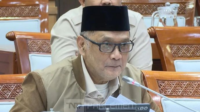Tangkapan layar - Menteri Haji (Menhaj) dan Umrah Mochamad Irfan Yusuf. ANTARA/Tri Meilani Ameliya