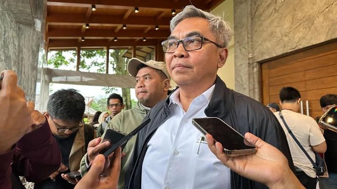 Ketua Komisi Pemberantasan Korupsi Setyo Budiyanto memberikan keterangan di Kabupaten Bogor, Jawa Barat, Selasa 18 November 2025. (ANTARA/Rio Feisal)