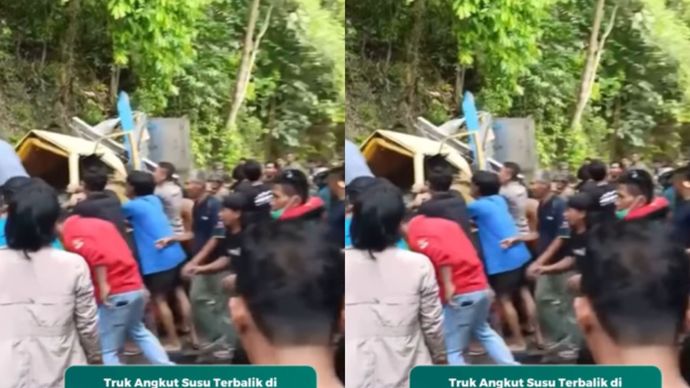 Sebuah truk box pengangkut susu dengan nomor polisi DD 8425 KE mengalami kecelakaan tunggal di tanjakan jalur Trans Sulawesi, tepatnya di perbatasan Kolaka &ndash; Kolaka Utara (Kolut), Desa Walasiho, Kecamatan Wawo, Kolut, Sulawesi Tenggara (Sultra), Selasa (18/11/2025) sekitar pukul 14.20 Wita.
