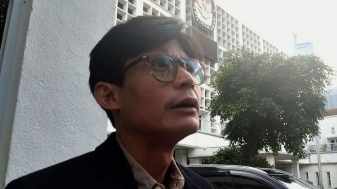 Anggota KPU RI August Mellaz di Gedung KPU RI, Jakarta, Rabu, 19 November 2025. ANTARA/Muhammad Rizki