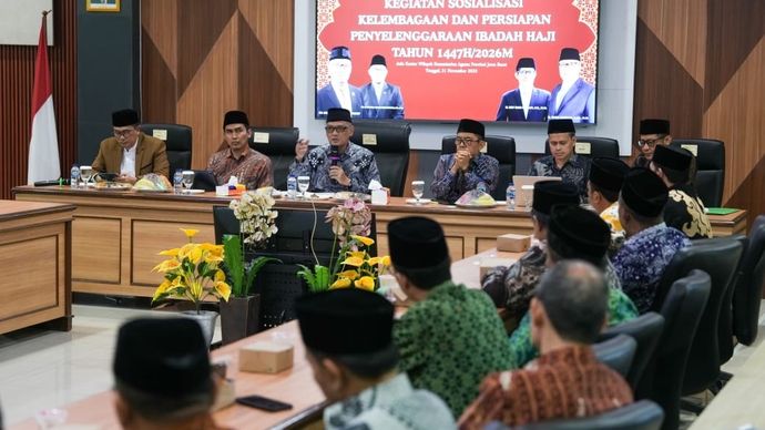 Menteri Haji dan Umrah (Menhaj) RI Mochamad Irfan Yusuf rampungkan struktur kelembagaan kantor wilayah (kanwil) tingkat provinsi dan kantor Kemenhaj untuk kabupaten/kota di Indonesia