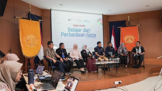 Departemen Hubungan Internasional, Fakultas Ilmu Sosial dan Ilmu Politik Universitas Indonesia (FISIP UI) melalui Klaster Solidaritas Selatan, Pembangunan dan Transformasi Tata Kelola Global Berkeadilan, kembali menyelenggarakan diskusi publik bertajuk &ldquo;Ruang Gelap Bantuan Kemanusiaan di Tengah Gencatan Senjata.&rdquo;/ist