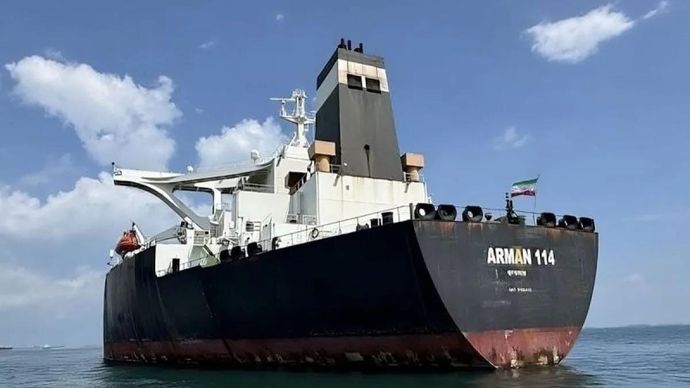 Kapal tanker MT Arman 114. ANTARA/HO-Kejagung/pri.