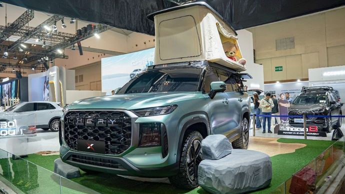 PT Chery Sales Indonesia memperkenalkan Chery X sebagai Global Concept Launch untuk pertama kalinya di dunia di perhelatan GJAW 2025. (Foto: Istimewa/CSI) 