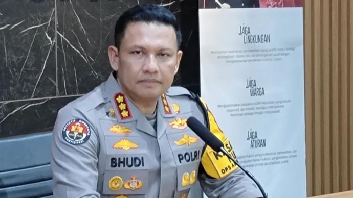 Kabid Humas Polda Metro Jaya, Kombes Pol Budi Hermanto saat ditemui di Mapolda Metro Jaya, Jumat 7 November 2025. ANTARA/Ilham Kausar