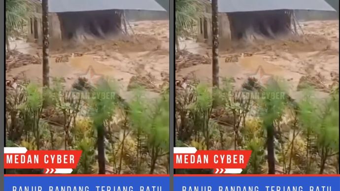 LOngsor hantam rumah rumah di Padang