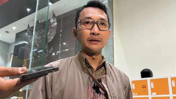 Juru Bicara Komisi Pemberantasan Korupsi Budi Prasetyo memberikan keterangan di Gedung Merah Putih KPK, Jakarta, Jumat 31 Oktober 2025. ANTARA/Rio Feisal