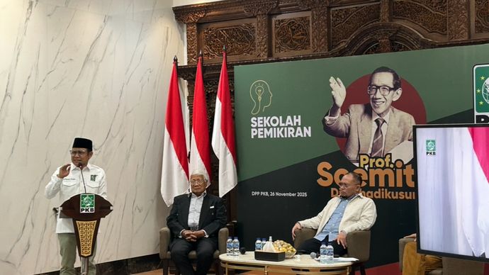 Ketua Umum PKB Muhaimin Iskandar / Cak Imin di Sekolah Pemikiran Prof. Soemitro Djojohadikusumo