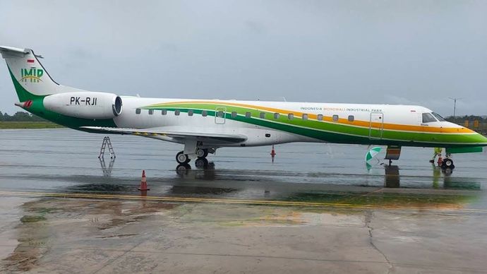 Bandara PT IMIP dan Pesawat Jet Pribadi
