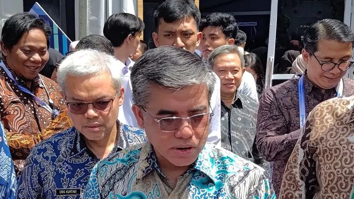 Menteri Ketenagakerjaan (Menaker) Yassierli seusai Pembukaan Program Pemagangan Nasional Batch 2 di Jakarta, Rabu 26 November 2025. (ANTARA/Aria Ananda)