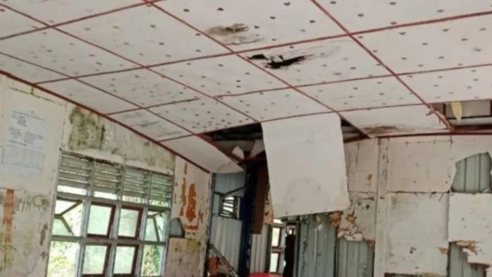 Bangunan rusak usai gempa bumi magnitudo 6,5 mengguncang Simeulue, Aceh, Kamis, 27 November 2025. ANTARA/HO-BPBA