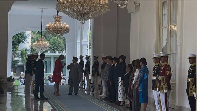 Ratu Maxima Diterima Langsung Prabowo di Istana Merdeka