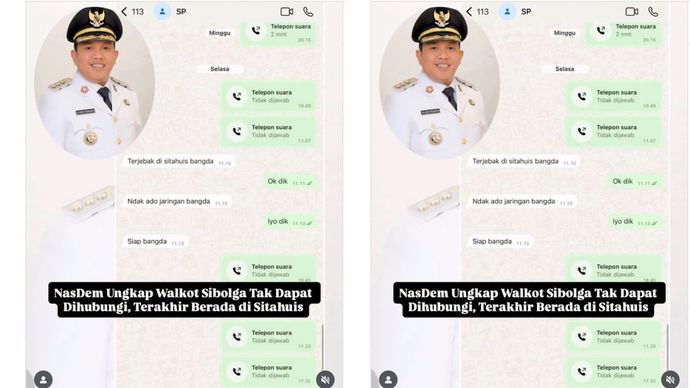 Wali Kota Sibolga Terisolasi di Sitahuis Akibat Banjir dan Longsor