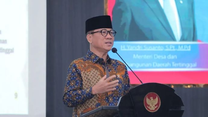 Menteri Desa dan Pembangunan Daerah Tertinggal (Mendes PDT) Yandri Susanto membuka FGD Implementasi SDGs Desa dalam Konteks Astacita ke-6 Presiden, di Kantor Kemendes PDT, Jakarta, Kamis, 27 November 2025. ANTARA/HO-Humas Kemendes PDT.