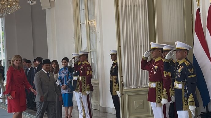 Ratu Maxima Diterima Langsung Prabowo di Istana Merdeka