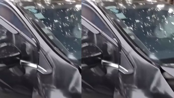 Mobil Milik Pedagang Ringsek Dihantam Xpander di Duta Harapan Bekasi