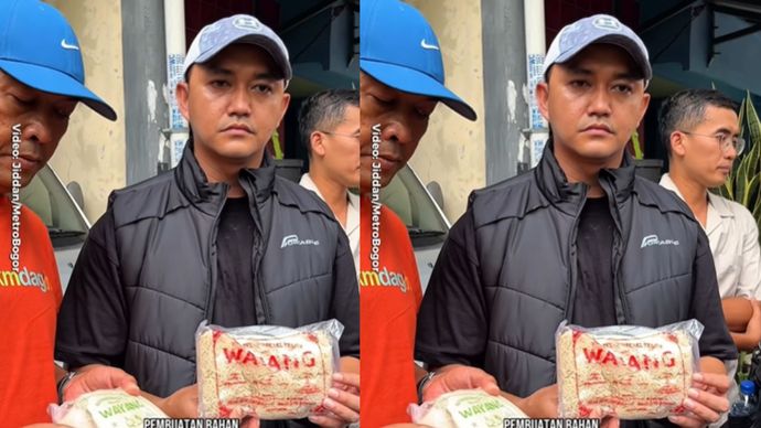 Kepolisian berhasil mengungkap kasus Home Industri produksi mie dan kulit pangsit yang mengandung tawas dan potasium di Jalan Perumahan PKPN, Kedunghalang, Bogor Utara, Kota Bogor pada Sabtu (29/11/2025).