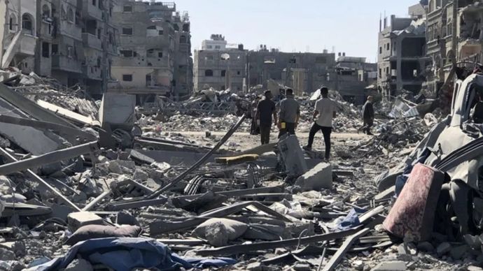 Ilustrasi - Jalur Gaza setelah gencata senjata. ANTARA/Anadolu/py.