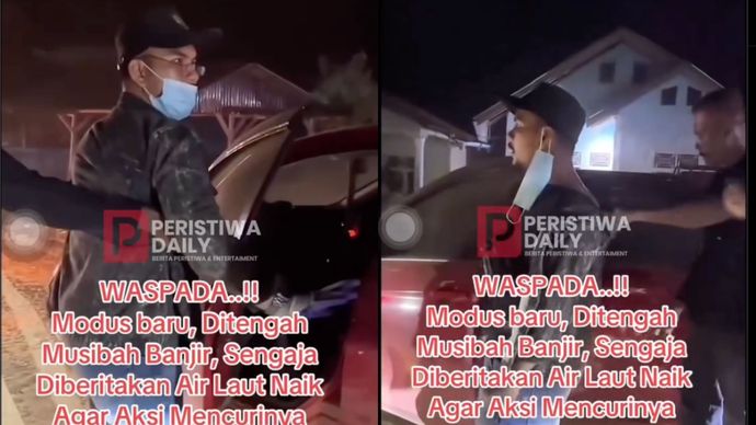 Warga Banda Aceh Gagalkan Aksi Pria yang Sebarkan Hoaks &ldquo;Air Laut Naik&rdquo; di Tengah Banjir 