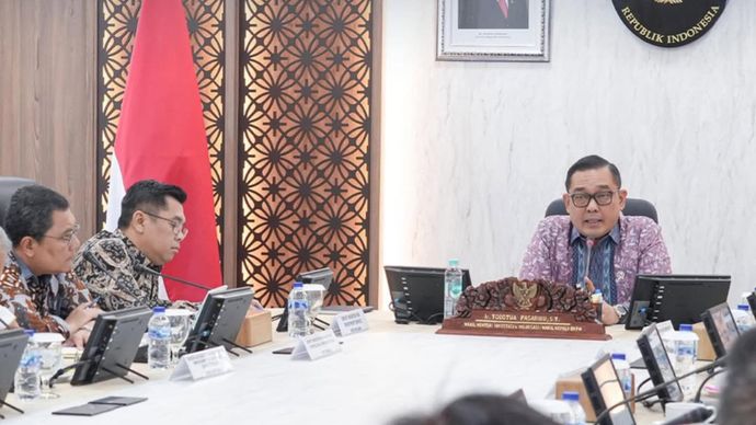 Wakil Menteri Investasi dan Hilirisasi/Wakil Kepala BKPM, Todotua Pasaribu, menerima audiensi perusahaan asal Taiwan, Nam Liong Group.