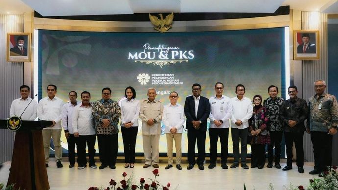 Kementerian P2MI Teken MoU &amp; PKS dengan Mitra Strategis, Lindungi Pekerja Migran dari Hulu ke Hilir 