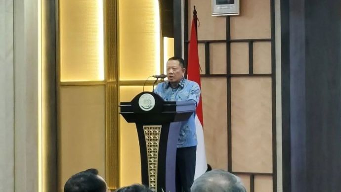 Ketua Pelaksana Satgas PKH sekaligus Jampidsus Kejaksaan Arsip. Agung Febrie Adriansyah berbicara dalam acara konferensi pers di Gedung Kejaksaan Agung Jakarta, Jumat, 12 September 2025. ANTARA/Nadia Putri Rahmani/am.