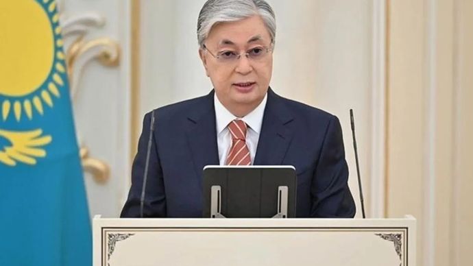 Presiden Kazakhstan, Kassym-Jomart Tokayev dalam sebuah wawancara dengan surat kabar Ana Tili pada Jumat (3/1), sebagaimana dikutip Kedutaan Besar Kazakhstan di Jakarta, menyampaikan pencapaian utama negara tersebut pada tahun 2024. ANTARA/foto-Anadolu/py.